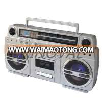 Trinovae Retro boombox cassette Player with stereo Built-In Speakers