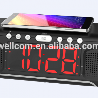 Clock Radio with QI wireless charging