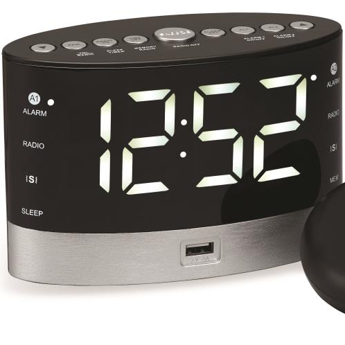 Dual alarm clock